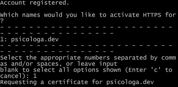 Passo9_certificado gratuito let's encrypt