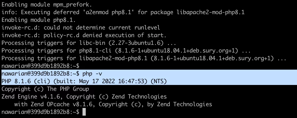 Passo 7 - instalar o PHP 8.1 no Ubuntu 18.04 ou 20.04